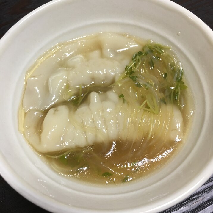 水餃子春雨スープ